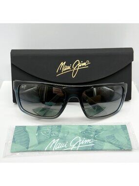 Maui Jim Byron Bay MJ746-03F Sunglasses Black Blue Marlin 62 19 125